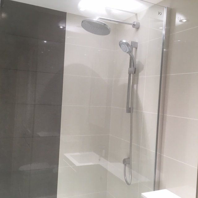 metal shower