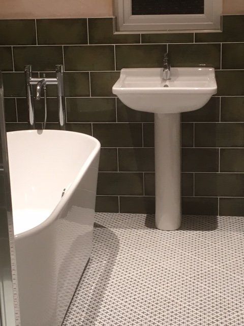 black coloured wall  tiles