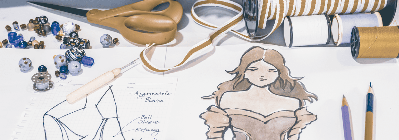 sketch of dress measurements