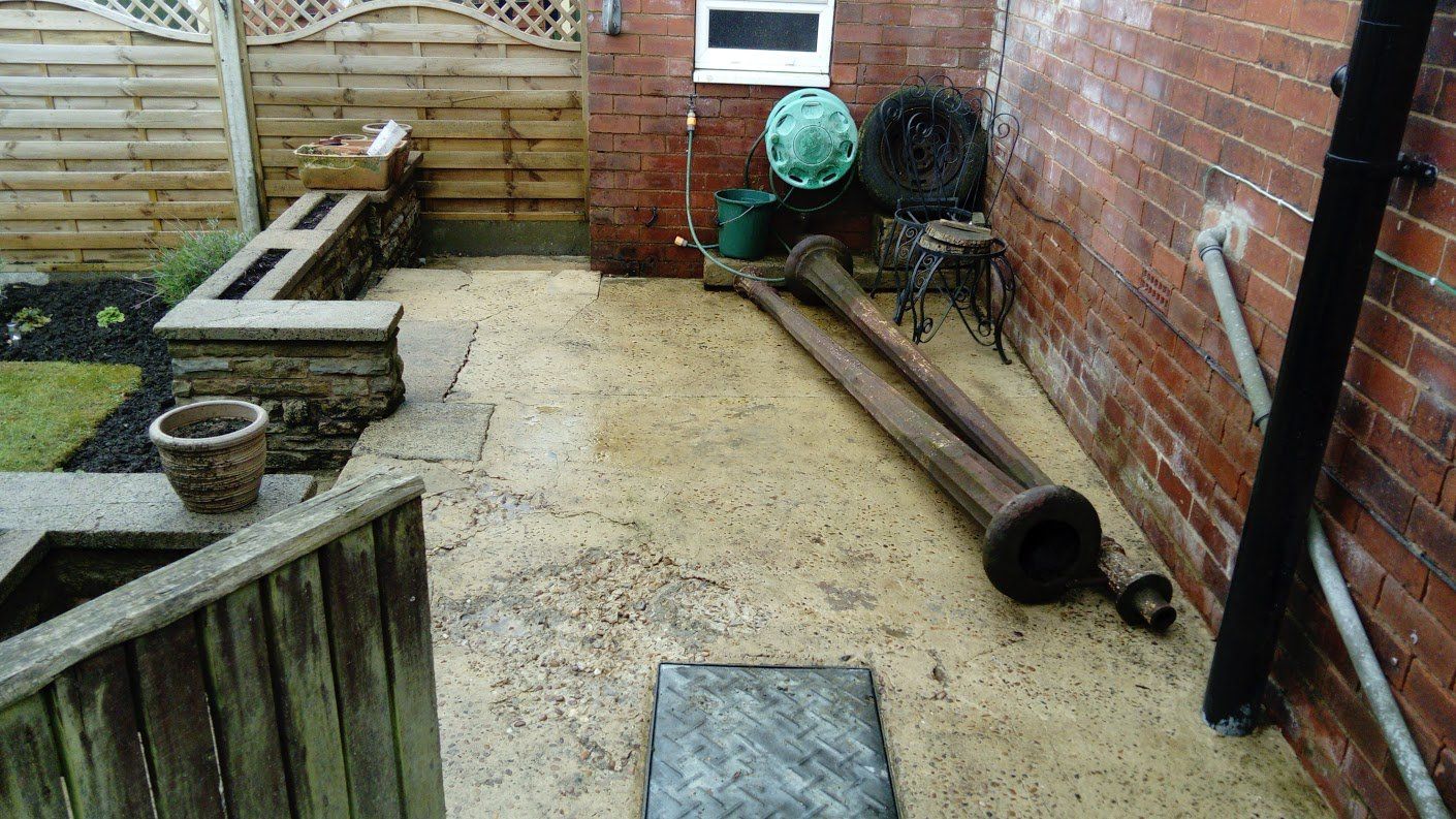 garden makeover in progress