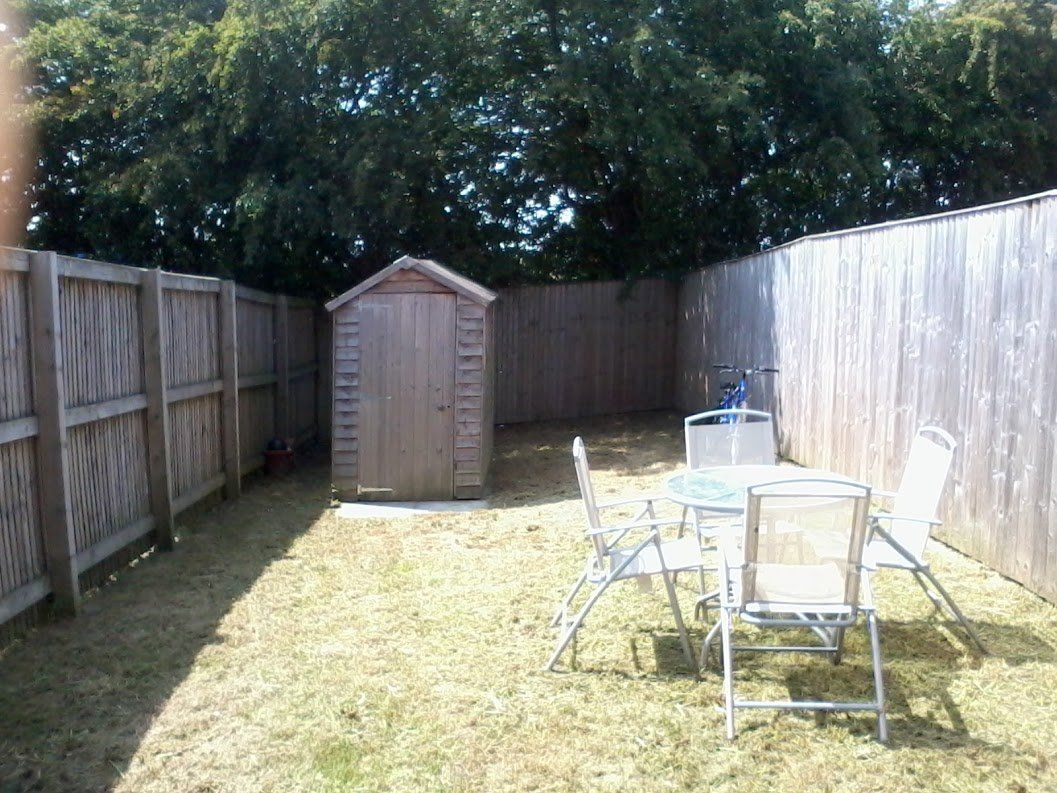 custom designed garden area