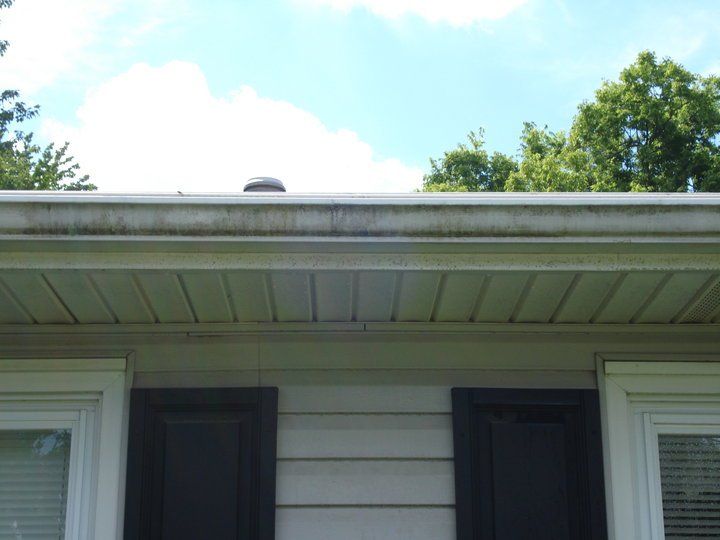 gutter cleaning after