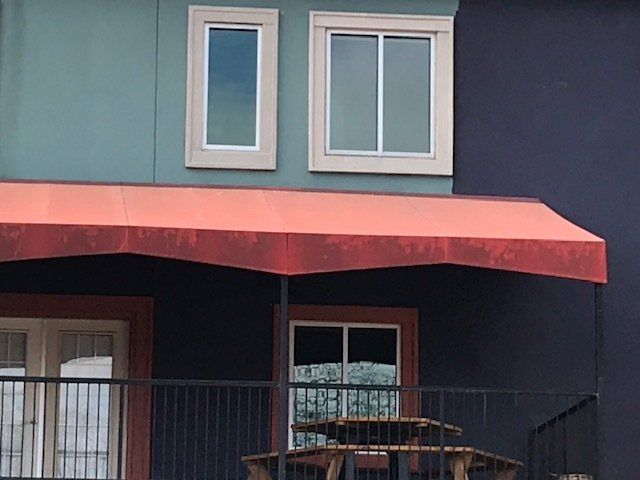 BEFORE AWNING CLEANING