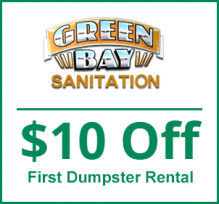 White truck in the garage — Green Bay Sanitation in Little Neck, NY