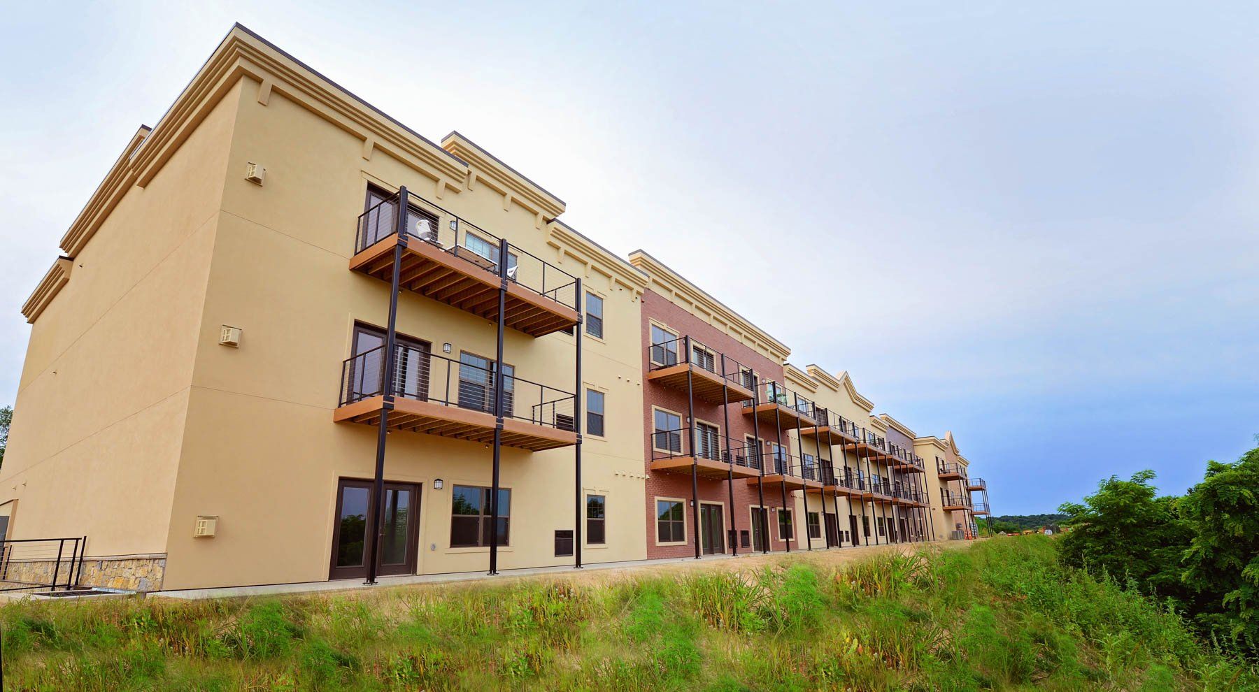 exterior with balconies