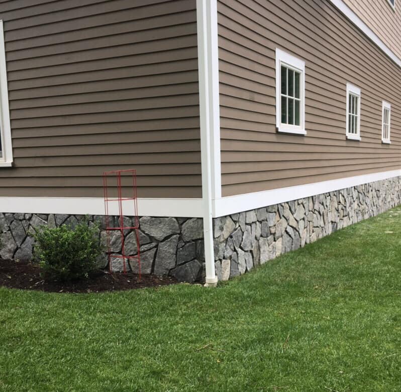 Block — Stone Work at the Bottom of a House in Marblehead, MA