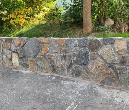 Titus Masonry Marblehead — Stone Wall Beside a Pathwalk in Marblehead, MA