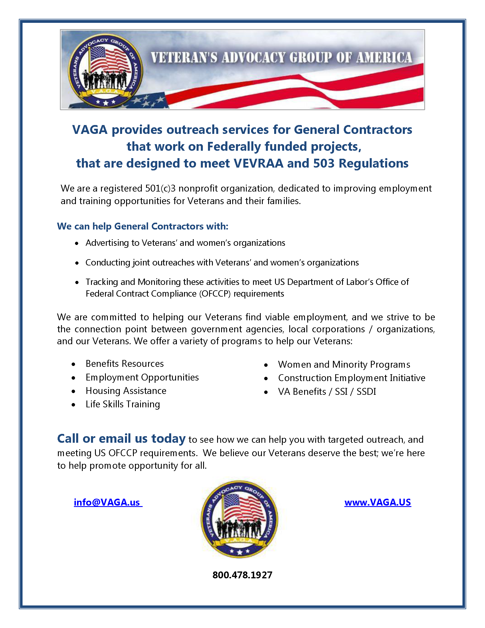 vaga 503 regulations