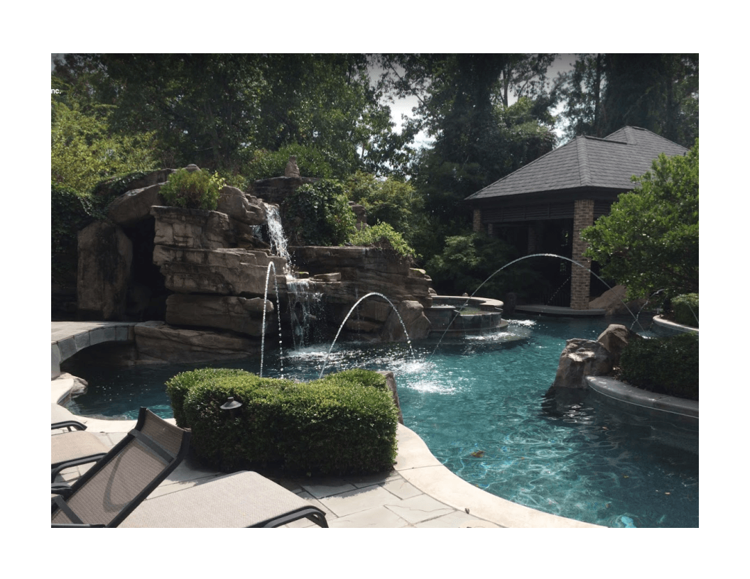 pool with landscape
