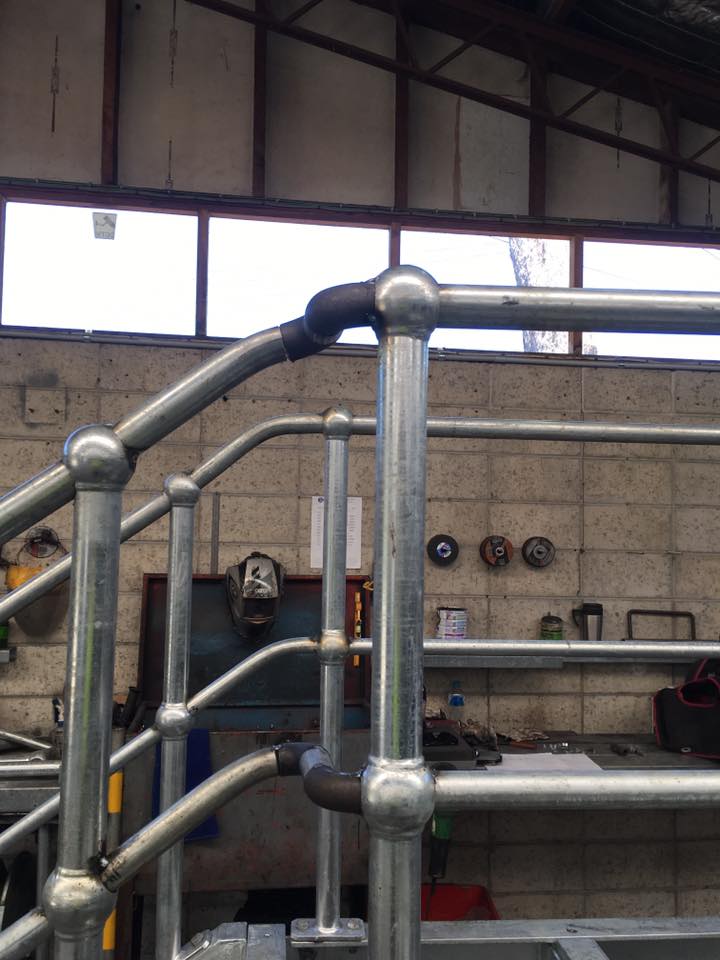 Custom commercial metal staircases
