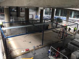 Custom commercial metal staircases
