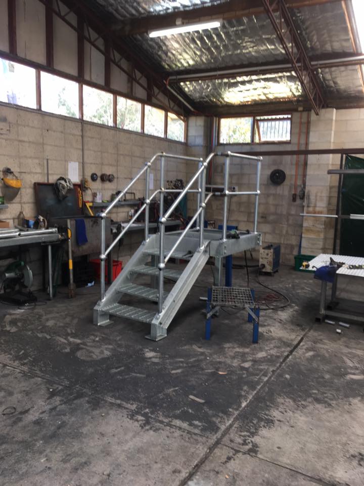 Custom commercial metal staircases
