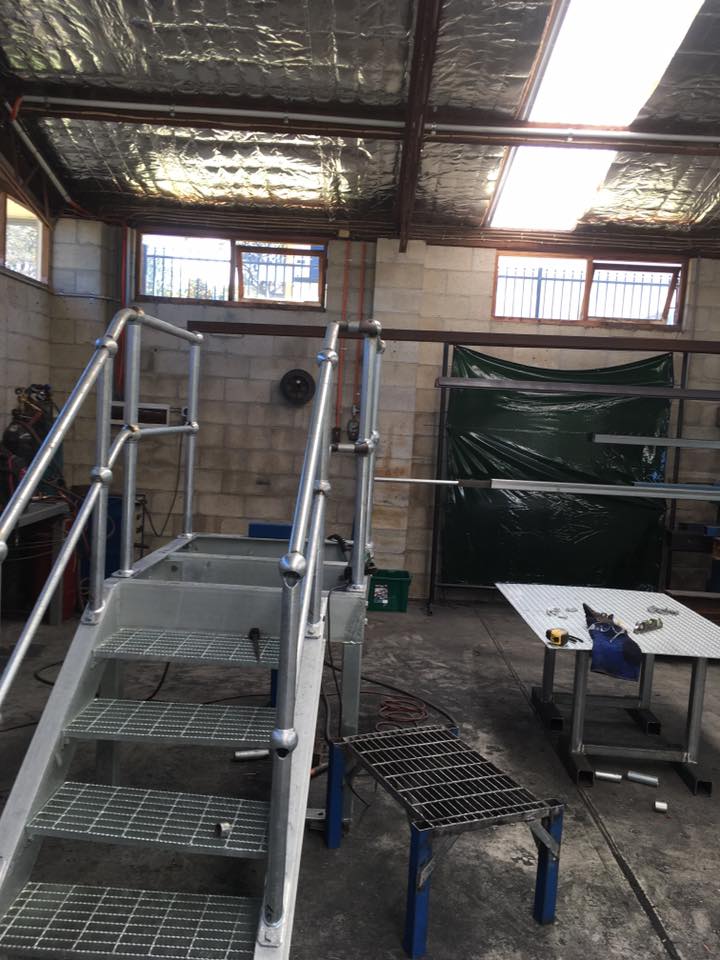 Custom commercial metal staircases
