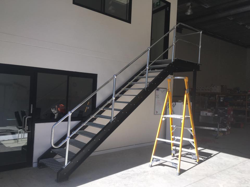 Custom commercial metal staircases
