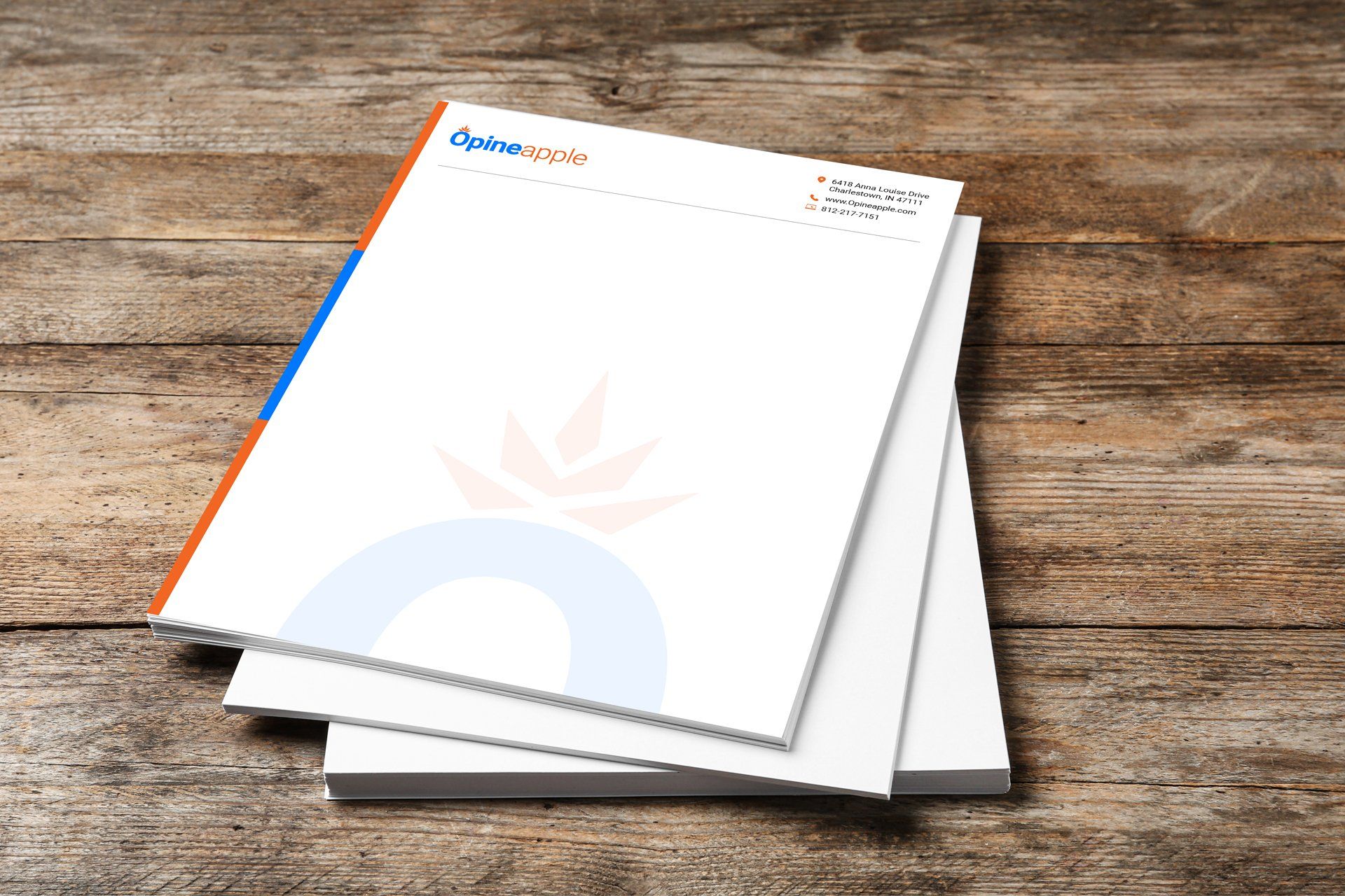 An image of Opineapple's letterhead.
