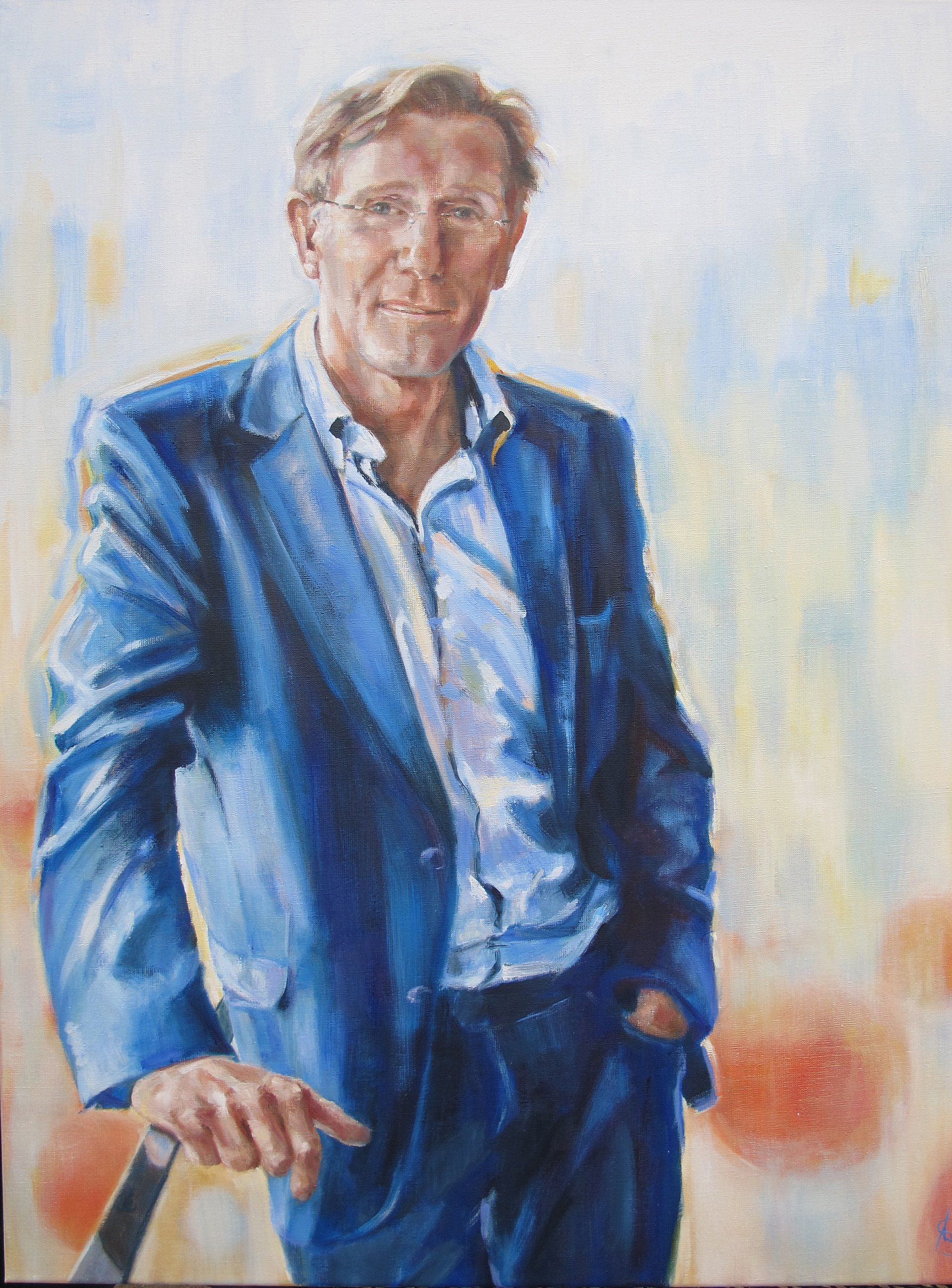 portret Hans van Breukelen olieverf