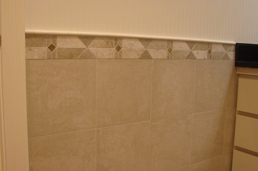 Beige Bathroom Tile Walls — Warren, NJ — Z & B Fine Euro Construction