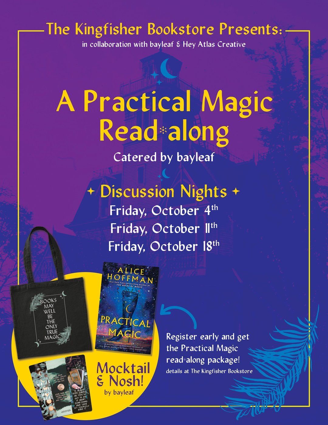 the kingfisher bookstore presents a practical magic read along