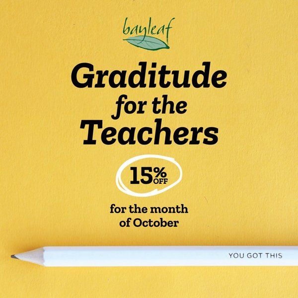 a yellow sign that says gratitude for the teachers