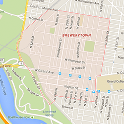 Brewerytown map
