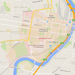 University-City map