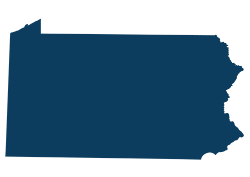 pa-1-state-map-outline