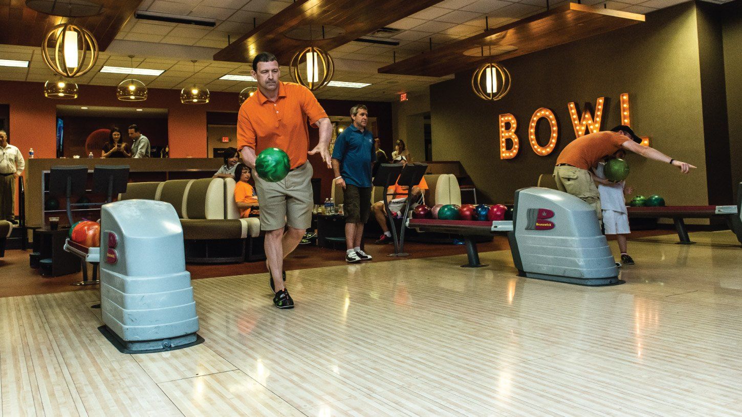 playing bowling