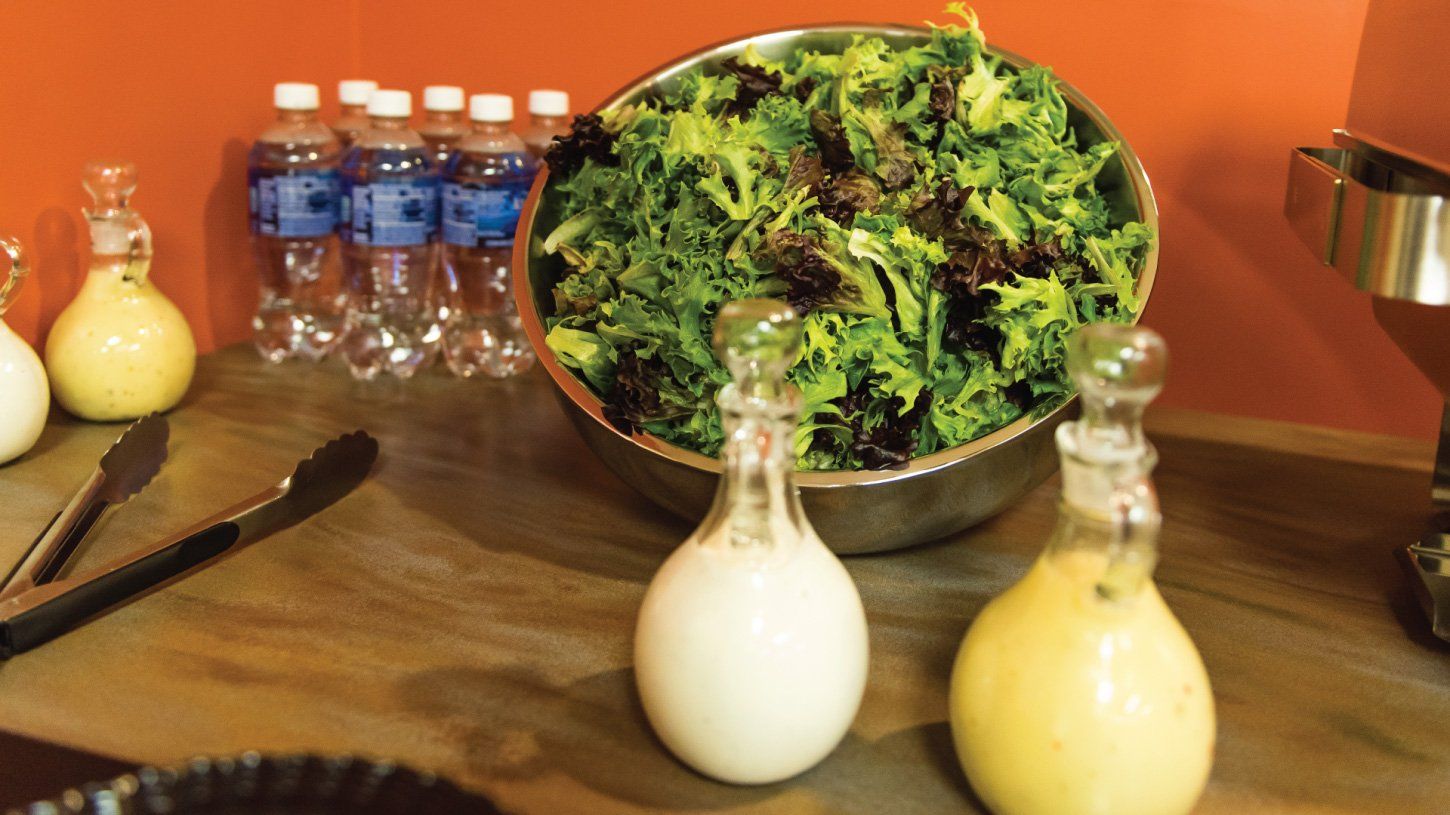 vegetables in table