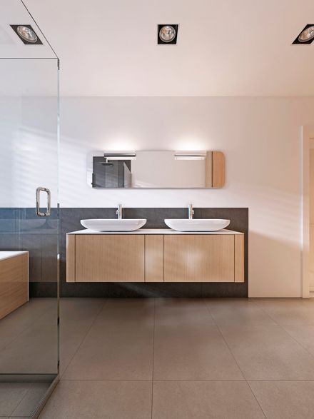 Bathroom Installation with Glass Door