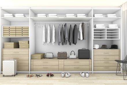 Wardrobe Installation with Wood Closet