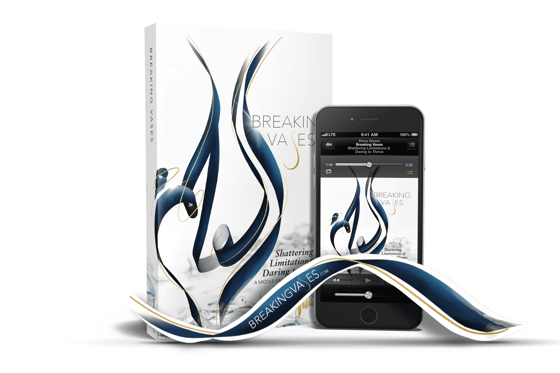 Breaking vases book bookmark and audio