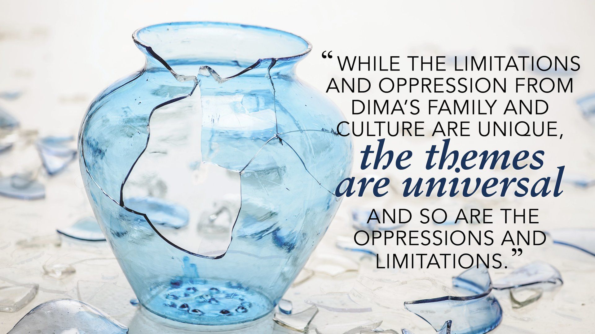 Moving and inspiring quote image for Breaking Vases.