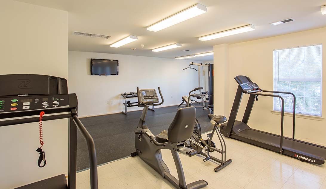 inside gym