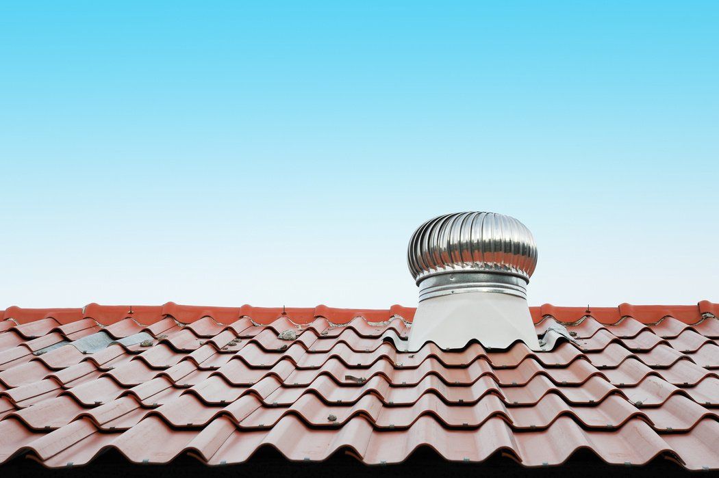 Newly installed whirlybird ventilation on the roof for a residential home in Hobart, TAS.