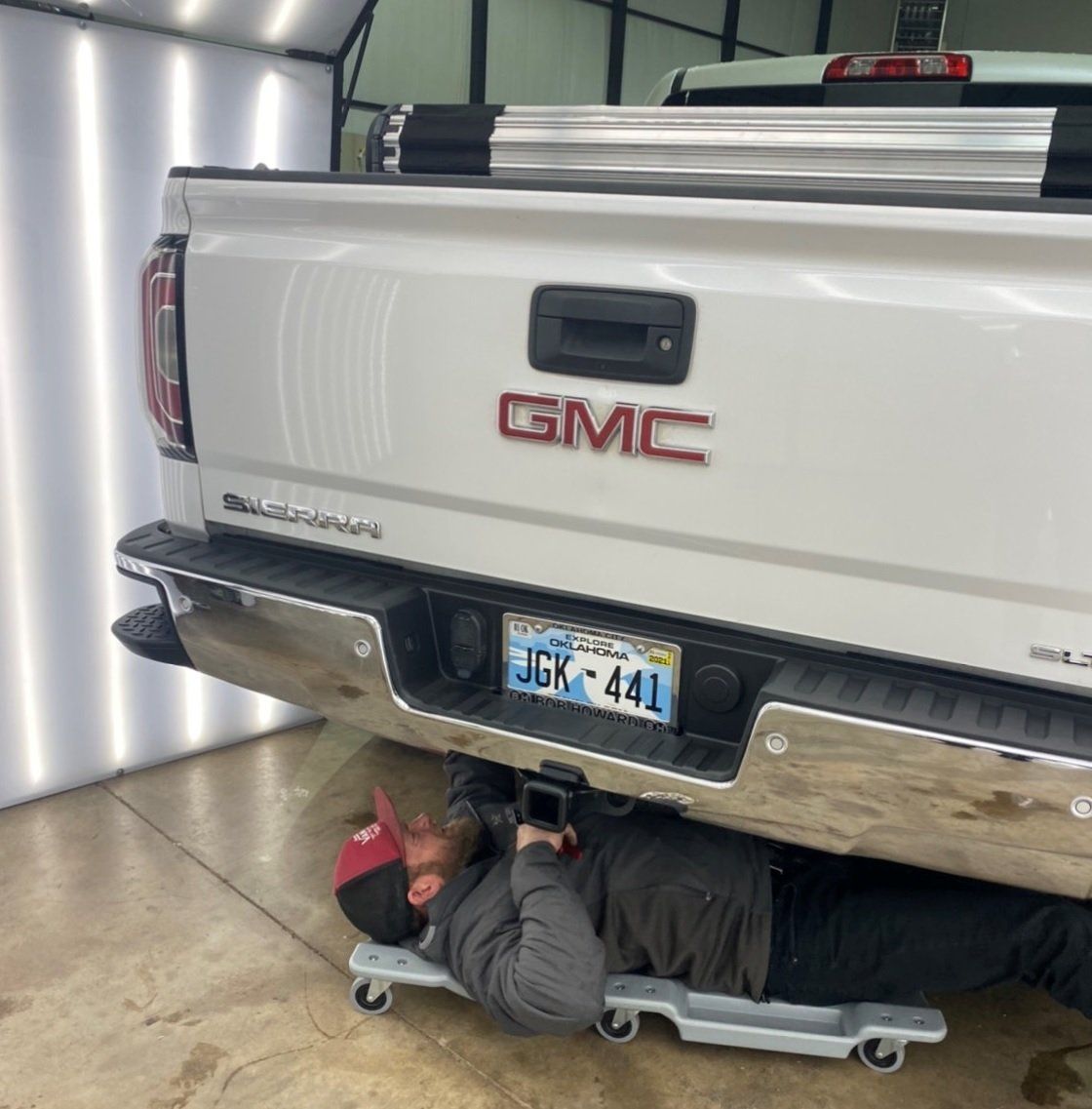 White Pickup Truck — Edmond, OK — Auto Hail Logistics