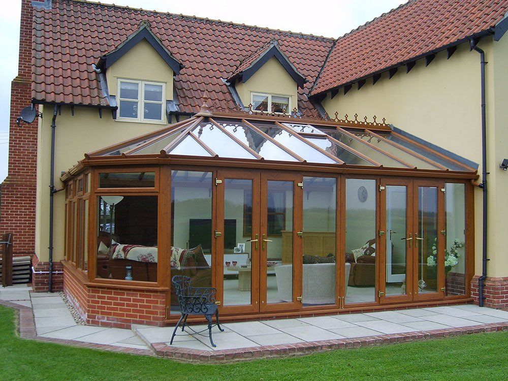 UPVC grain effect conservatory – Wattisham, Ipswich, Suffolk