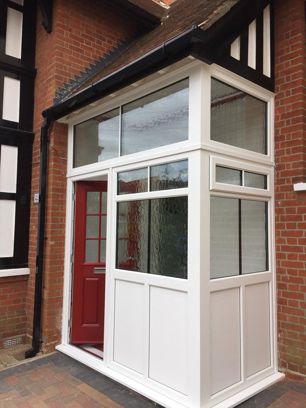 Refurbished UPVC porch with composite door – Felixstowe, Suffolk