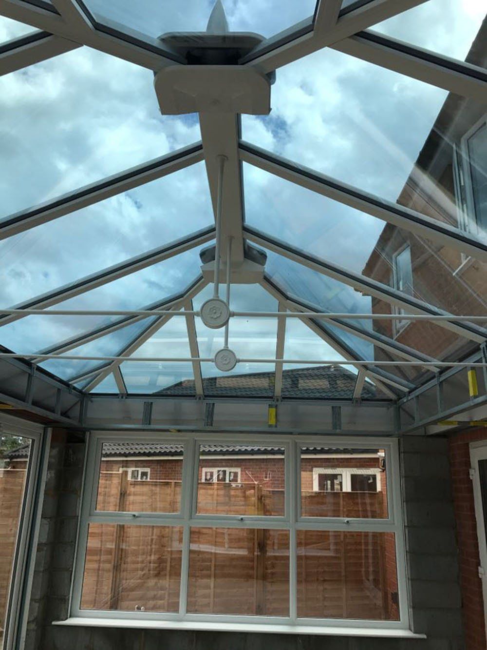 UPVC double-hipped conservatory with pelmets and Livin Room roof – Wymondham, Norfolk