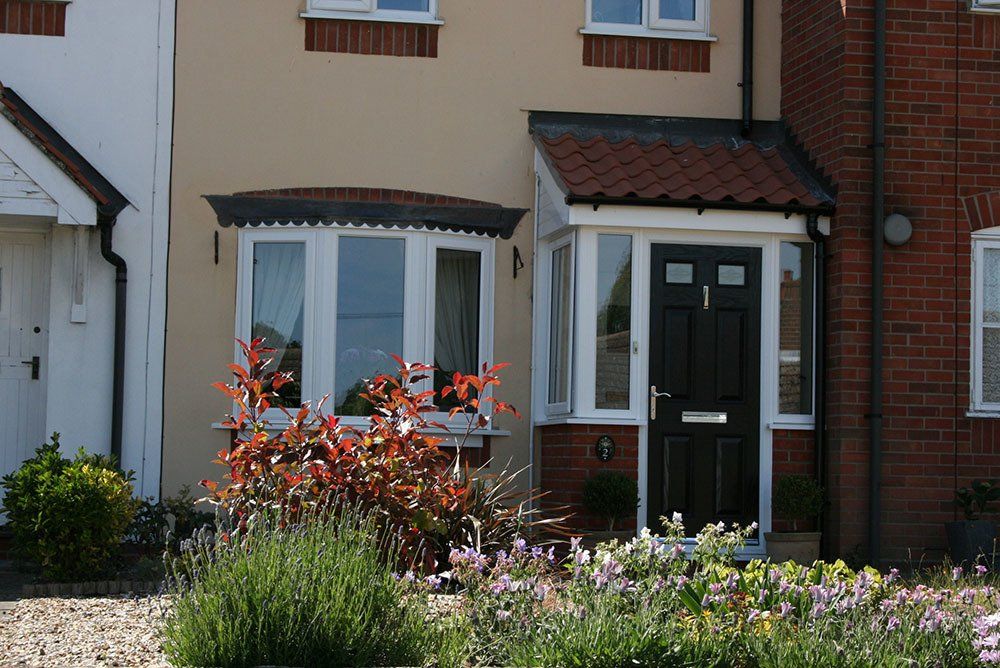 UPVC Bow windows, composite door and brick built porch – Wangford, Beccles, Suffolk