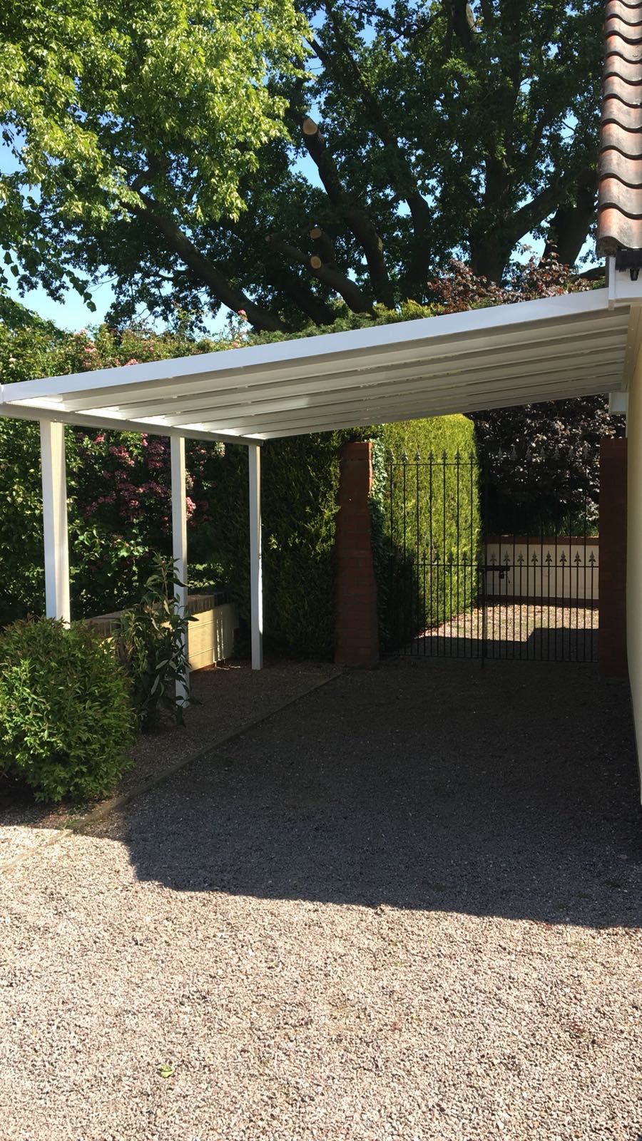 Aluminium canopy/ car port – Rickinghall, Diss, Norfolk
