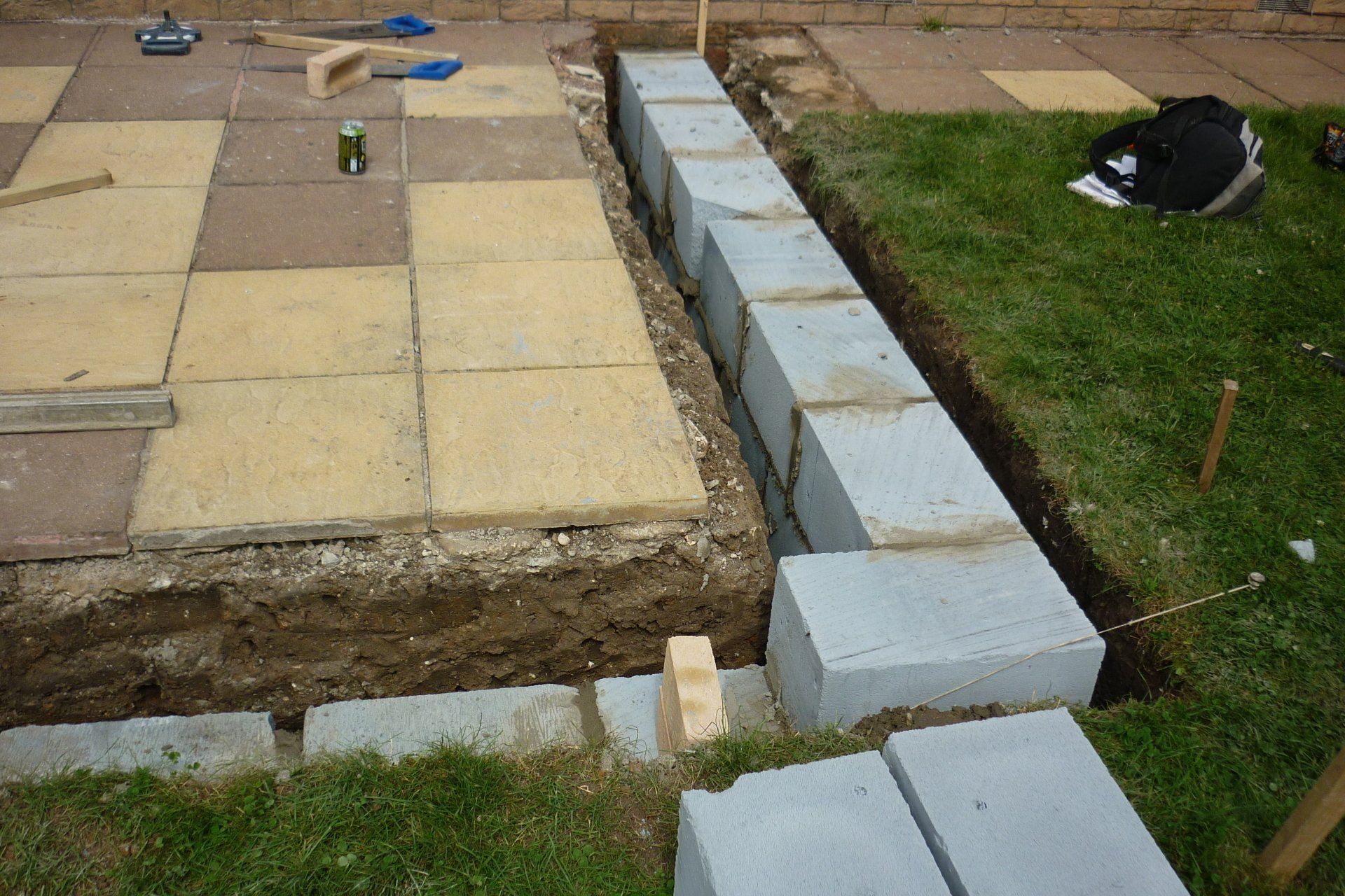 Conservatory Foundation Blockwork