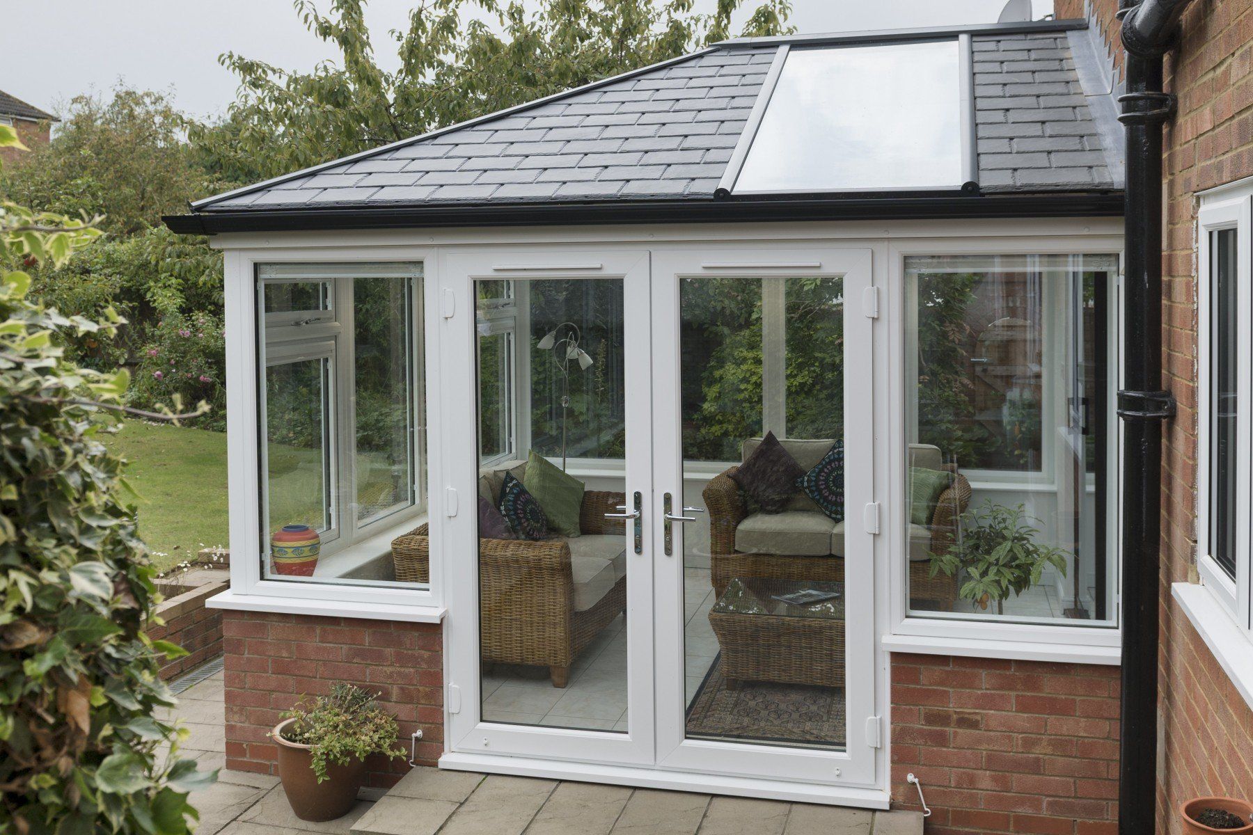 Solid Roof Conservatory with Solstice Roof