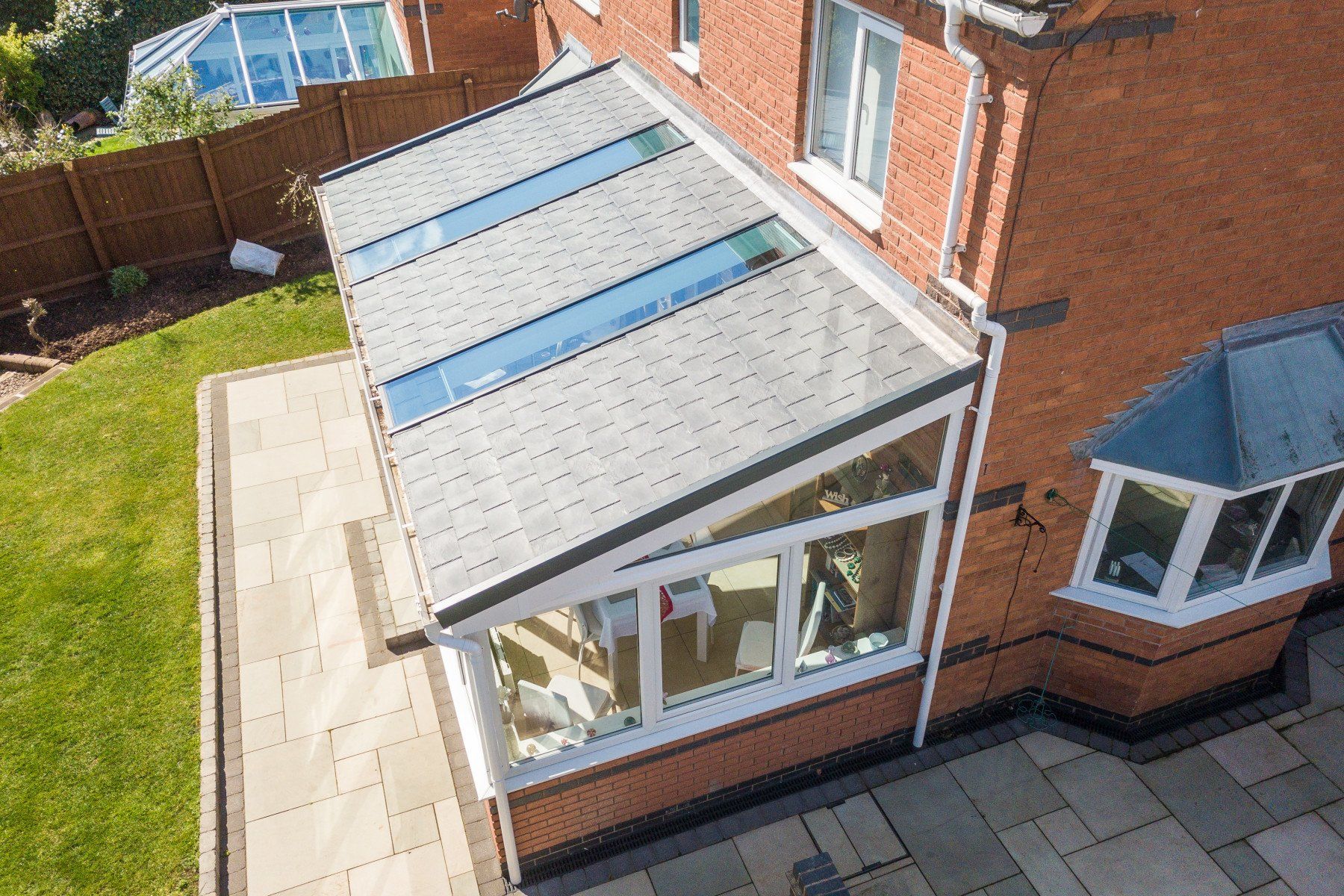 Lean To Conservatory with Solstice solid roof