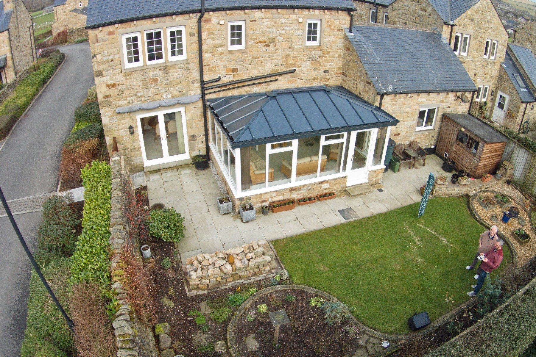 Edwardian Conservatory with solid roof
