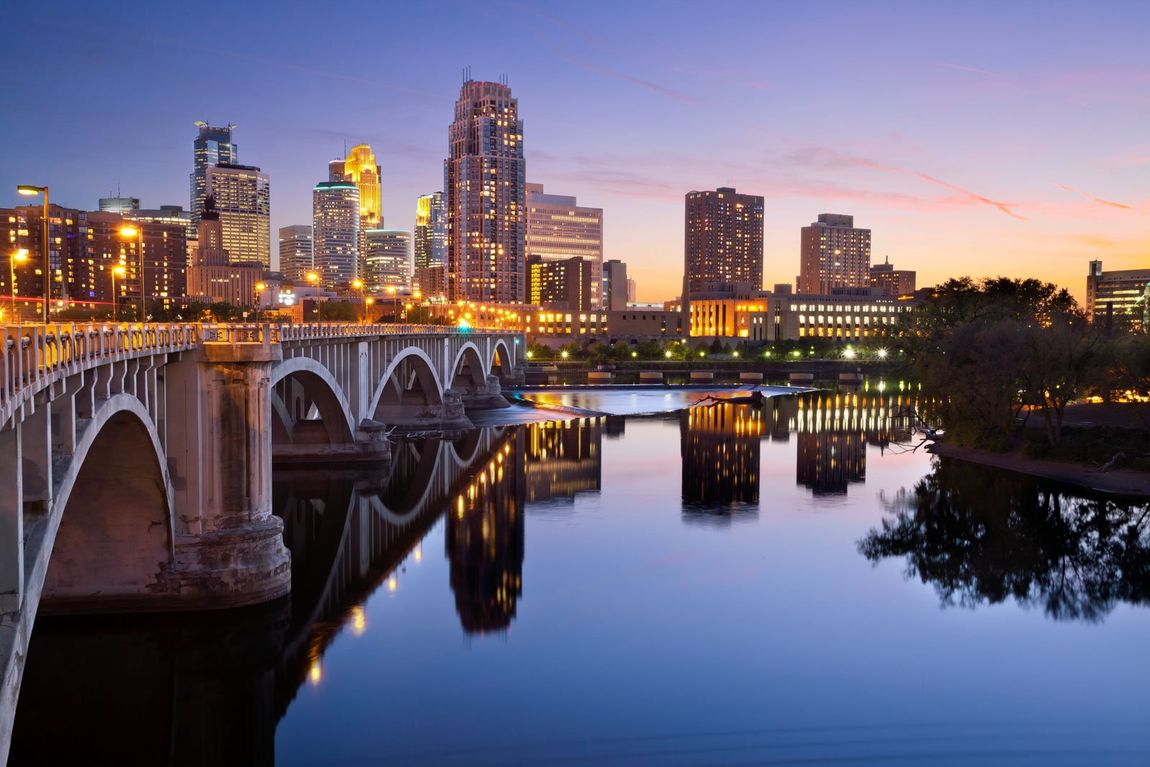 Minneapolis City Night Lights