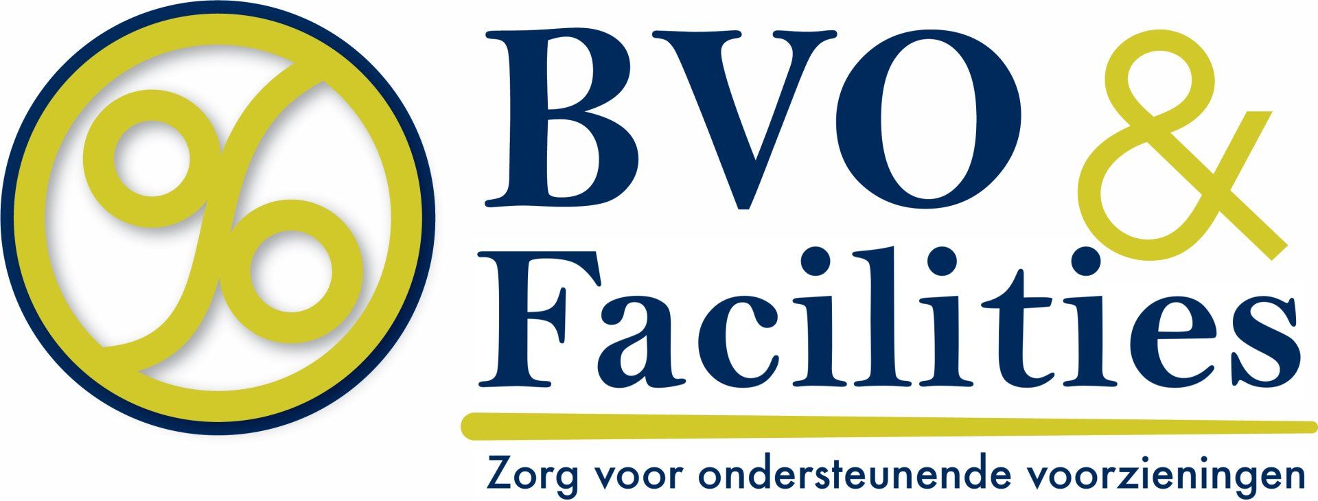 Het BVO & Facilities-logo met een gele