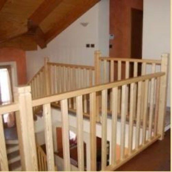 parapetto in legno