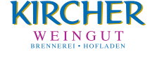 The logo for kircher weingut brennerei hofladen