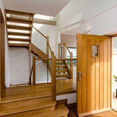 wooden staircase