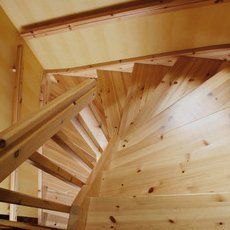 wooden stairs